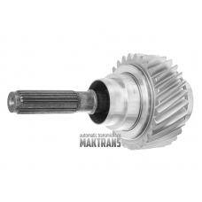 Output shaft with cardanic joint for transmission 722.9 with in-case integrated transfer case (new design 18 splines and 2 "blined splines")