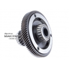 Primary gear set intermediate shaft with  drive gears and with driven gear 82 teeth and drive gear 22 teeth, automatic transmission 4F27E 98-up (used).