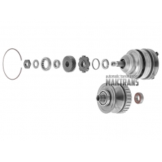 Pulley set, disassembled RE0F08B [JF009E]  without teflon rings, with belt 901050, driven pulley gear 35 teeth