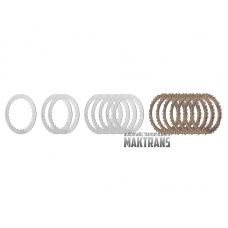Steel and friction plate kit Forward Clutch 01J [VL 300] / 0AW [VL 380]  7 friction plates [Borg Warner], total thickness of the set 30.90 mm