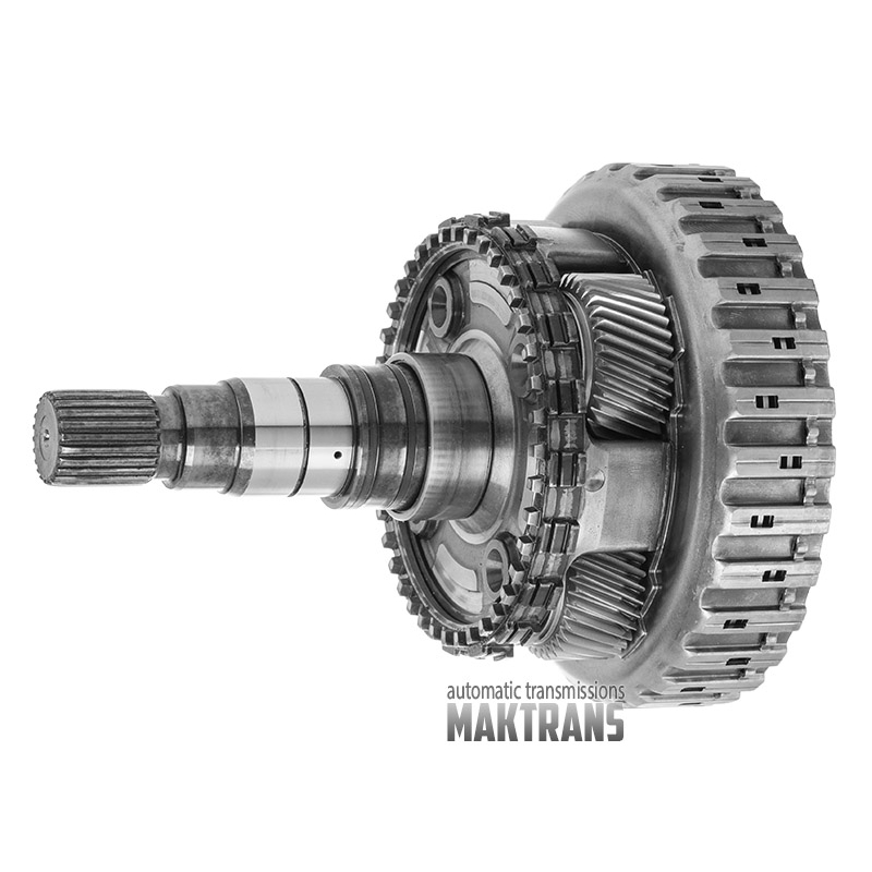 Rear planetary gear No.4, complete with output shaft ZF 8HP70 (total height 233 mm, 4 satellites, 23 splines, spline diameter 30.79 mm)