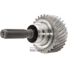 Output shaft with cardanic joint for transmission 722.9 with in-case integrated transfer case (new design 18 splines and 2 "blined splines")