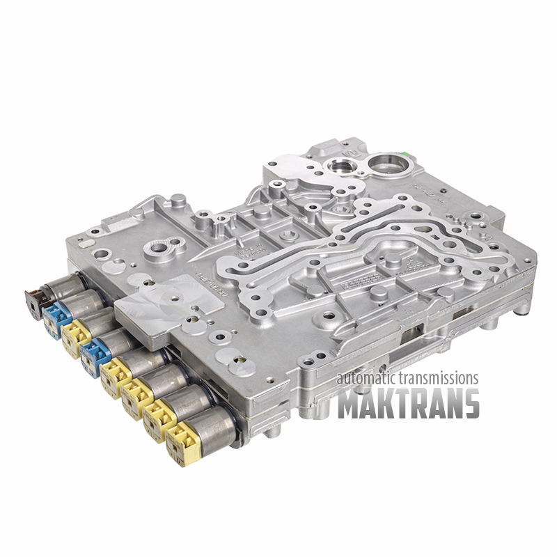 Valve body with solenoids AUDI ZF 8HP55A 8HP65A [GEN2] [parking electronic system / separator plate A / B 193] - used, not inspected  1102427143 1102327142 1102427144 1102 427 143 1102 327 142 1102 427 144