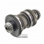 Differential drive shaft #2 DQ250 02E DSG 6 with gears 13T (54.80 mm)  43T (109 mm)  28T (76.20mm)  32T(92mm)  38T (125.30mm)
