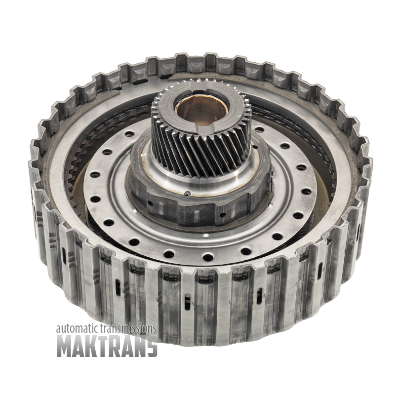 Clutch Drum COAST CLUTCH [for transmissions without Power Take-Off (PTO) shaft]  FORD 4R100 [2 friction plates, 38 tooth sun gear (outer Ø 53 mm)]