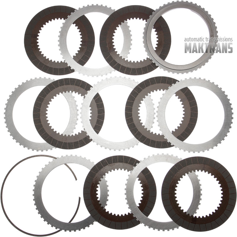Retaining ring kit D Clutch (1-2-3-4-6-7-8-10) GM 10L1000 24276410 5111307 / [6 friction plates]