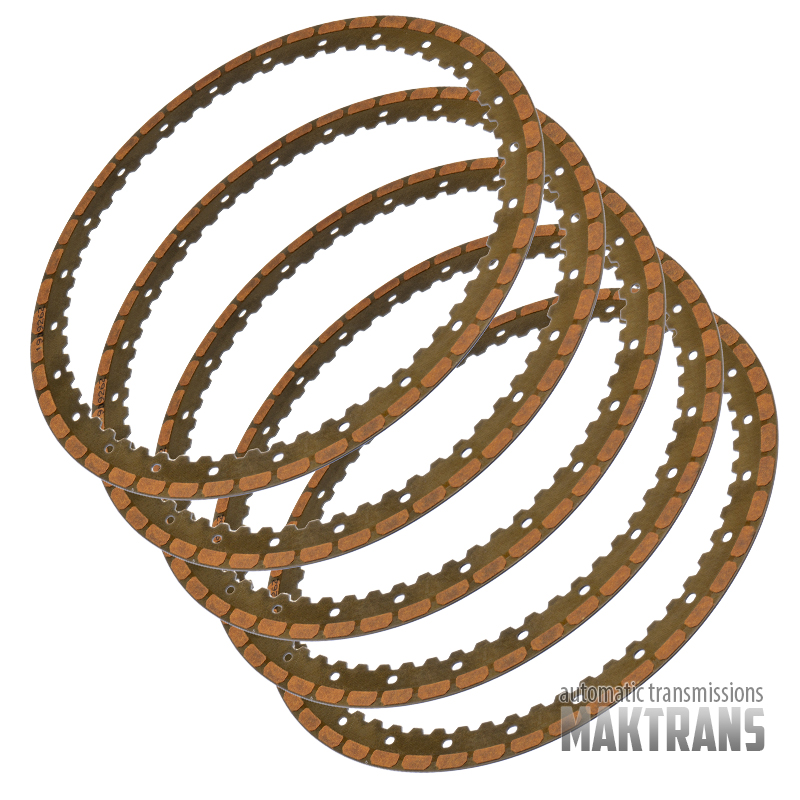 Friction plate kit Low / Reverse Clutch TG-81SC AWF8F45 AF50-8 U881E / [5 friction plates, thickness 1.50 mm, 60 teeth, outer Ø 185.60 mm]