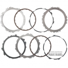 Steel and friction plate kit 1-2-3-4 Clutch FORD 6F15 / [2 friction plates, with spring rings]