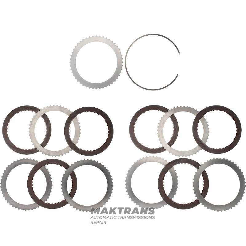 Friction and steel plate kit C2 Clutch Allison 3000 series / Allison MD3060 (6 friction platess, kit total thickness  36.50 mm)