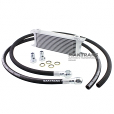 Universal oil cooler 12 row M22x1.5 with Banjo fittings and hose HOSE13 mm 3 meters