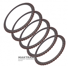 Friction disc set E Clutch GM 10L1000 - 5 discs included (54 teeth, inner Ø 184.20 mm, thickness 1.85 mm)