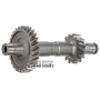Reverse gear shaft with  gears-14 teeth (D 62mm) and 27 teeth  (D 90.5mm) DQ250 02E DSG 6