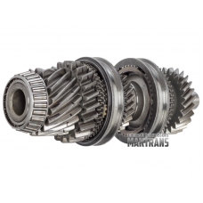Differential drive shaft with gears-25 teeth (D 75.6mm) 24 teeth (D 67mm) 22 teeth (D 85.7mm) and 18 teeth (D 69.8mm) DQ250 02E DSG 6